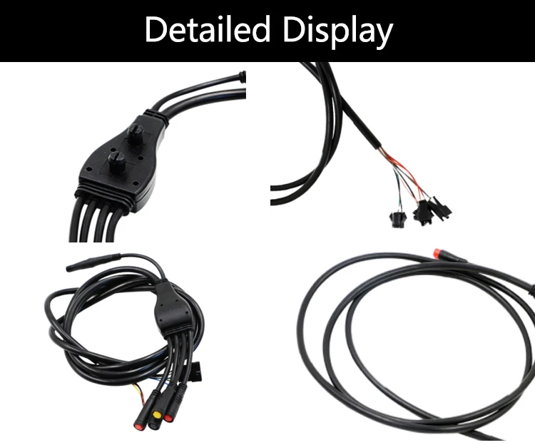 Jueshuai электрический велосипедный кабель основной провод светодиодный ЖК-дисплей контроллер дроссельной заслонки водонепроницаемый разъем аксессуары для электровелосипеда