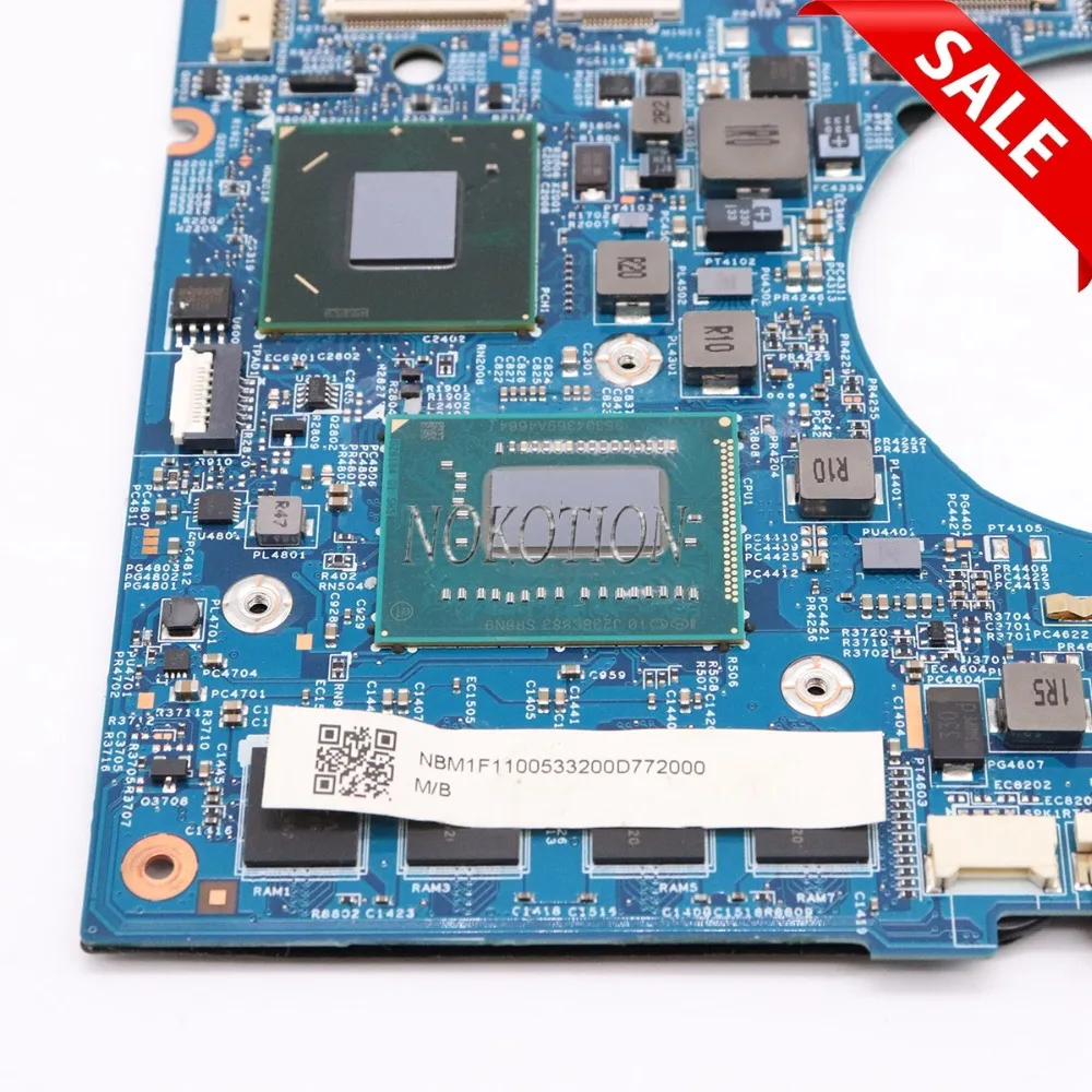 NOKOTION NBM1F11005 ملحوظة. M1F11.005 اللوحة الرئيسية ل acer أسباير S3-391 اللوحة المحمول 48.4TH03.021 SLJ8C SR0N9 I3-3217U 4 جرام ram