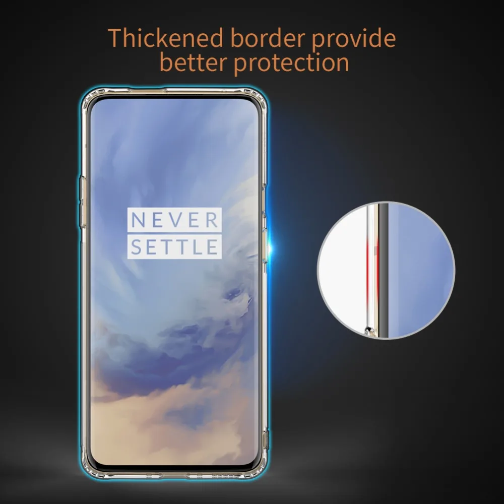 Чехол из ТПУ для Oneplus 7 Pro/Oneplus 7 NILLKIN Nature, мягкий прозрачный силиконовый чехол для телефона Oneplus 7 Pro