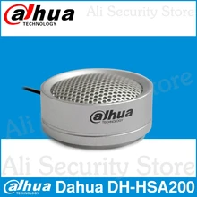 Dahua аудио звукосниматель DH-HSA200 Hi-fidelity Аудио Picker микрофон для DH HIKVISION аудио и сигнализация камера HSA200