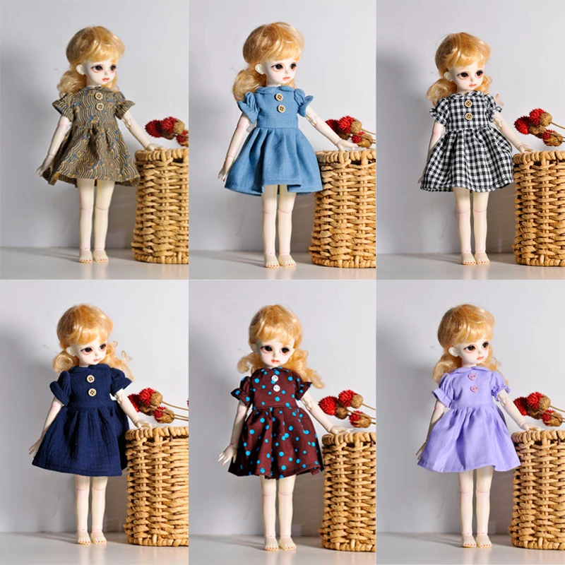 1/6 BJD SD Одежда для куклы, кукла платье Красочные платья для Блит куклы