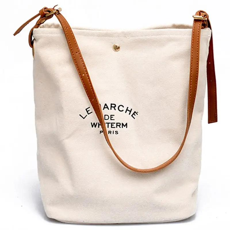 FGGS, женские повседневные сумки, сумки через плечо, экологичные, портативные, с буквенным узором, студенческие сумки, сумка для покупок - Цвет: Brown