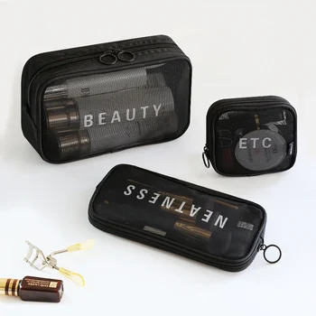 

Women Multifunction Travel Organizer Cosmetic Bag Zipper Makeup Bag Clear Make Up Case Organizer Pouch Beauty Case Toiletry Bags