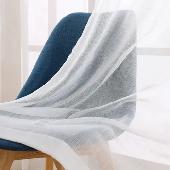 

White Yarn Curtain Living Room Bedroom For Curtain Window Yarn Tulle Sheer Voile Curtains Fabrics