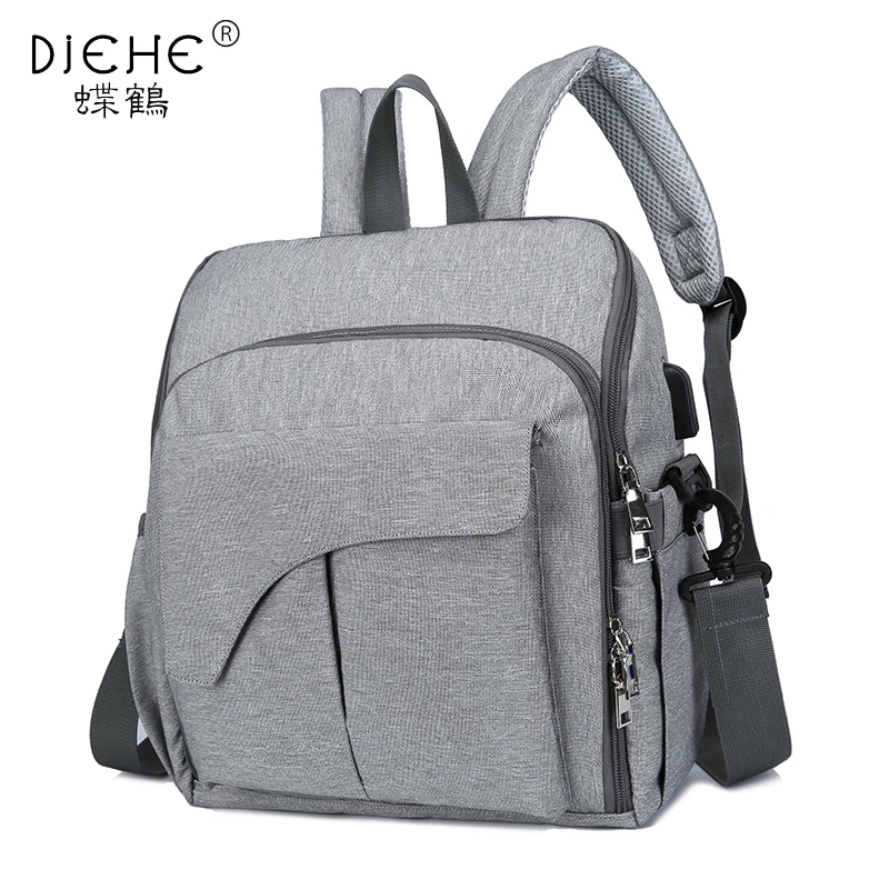 Woman Nylon Bag With USB Interface Large Capacity Waterproof Bag Women