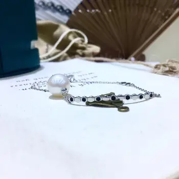 

HOT CHEAP 925 Sterling Silver Bracelet Settings Findings Mountings Base Parts Bangle for Akoya Edison Pearls Jade Coral Beads