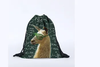 

Aelicy 2018 Hot New Fashion Light High Quality Women Men Unisex Backpacks 3D Printing Bags Drawstring Backpack