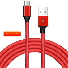 Новые Премиум плетеный нейлоновый Тип usb-C кабель для samsung S8 S9 Xiaom huawei Тип usb C для передачи данных, для зарядки, usb C Зарядное устройство адаптер