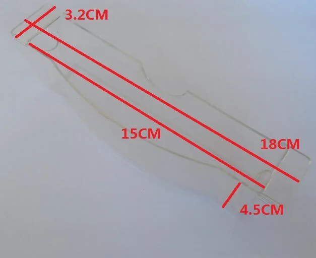 

Range Hood Parts Universal plastic transparent case for oil collection 18X3cm