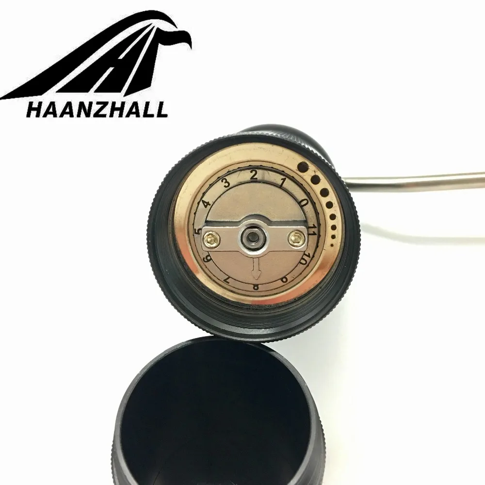 Billig HAANZHALL 45MM Manuelle kaffeemühle edelstahl Grat mühle Konische Coffe bean miller Manuelle Kaffee Fräsen maschine
