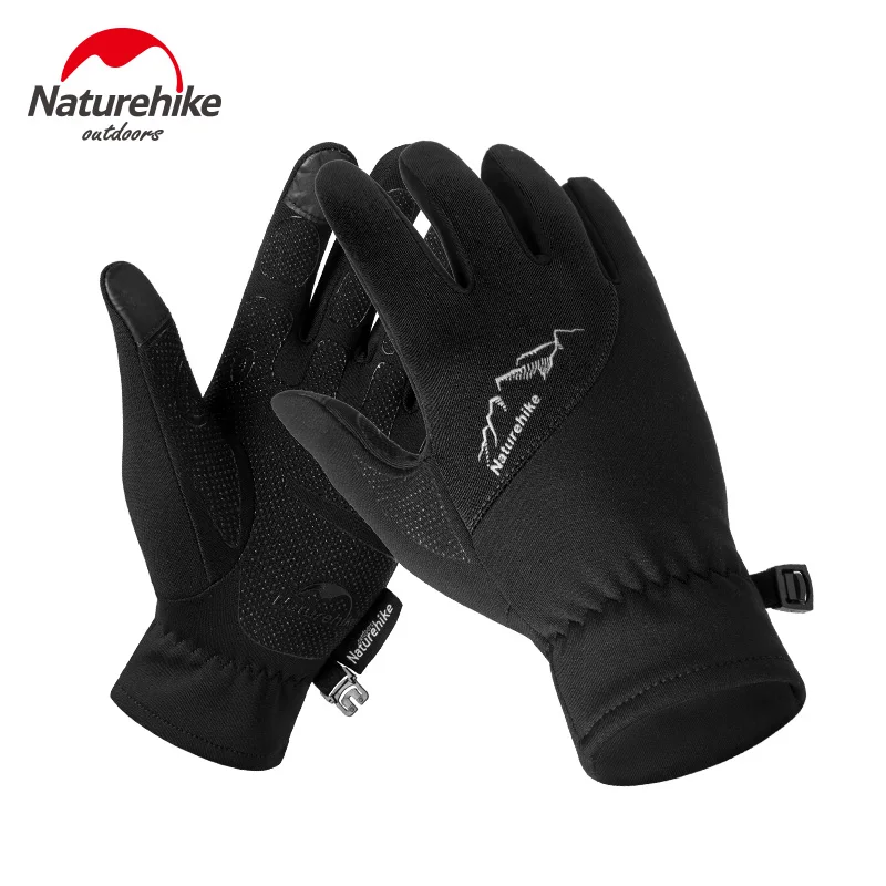 Naturehike перчатки для сенсорного экрана Полный палец зимние уличные спортивные перчатки мужские перчатки для пешего туризма кемпинга