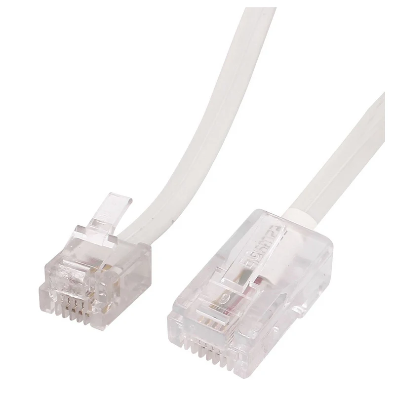 RJ11 6P4C к RJ45 8P4C Модульный Телефонный интернет-Удлинитель 3 метра