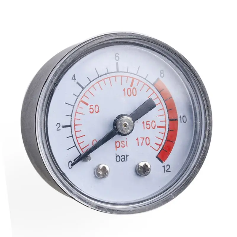 Air Compressor Pneumatic Hydraulic Fluid Pressure Gauge 0 12Bar / 0