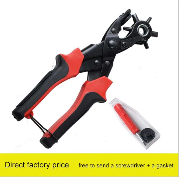 3 Versions Multi Function Belt Punching Pliers (Elliptical hole / flat
