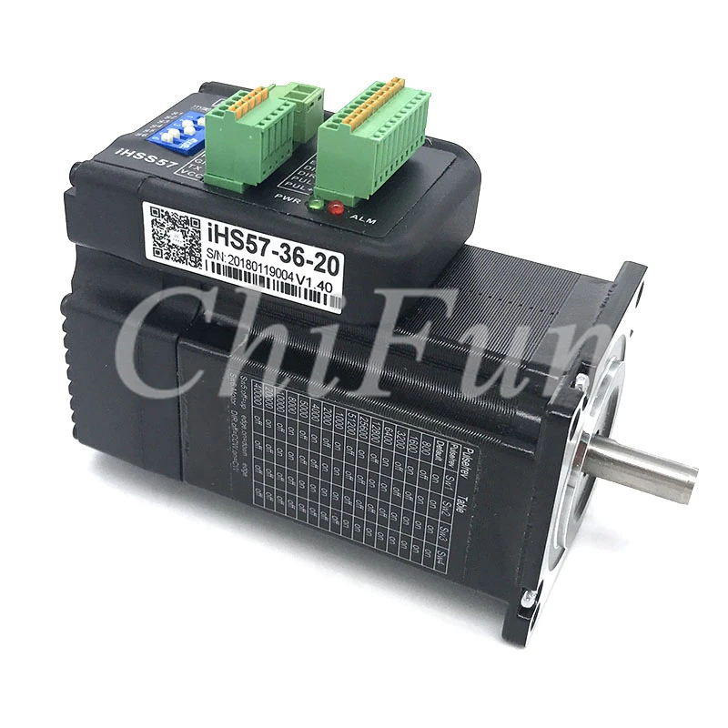 

1PC JMC iHS57-36-20 NEMA23 2Nm 283oz.in open loop stepping motor Integrated 36VDC