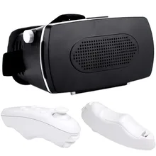 Hot Selling Google Cardboard VR BOX Virtual Reality 3D Glasses For 4.0-6 inch smartphone iPhone 6S/6S Plus + Remote Control