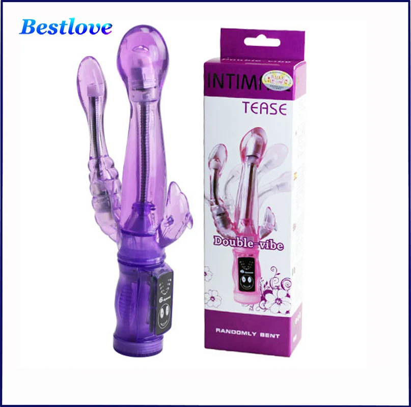 Jelly Rabbit Vibrator,3 Spot Massager 6 Speed Waterproof Vibration Dildos Vibrators, Adult Sex Toys For Women
