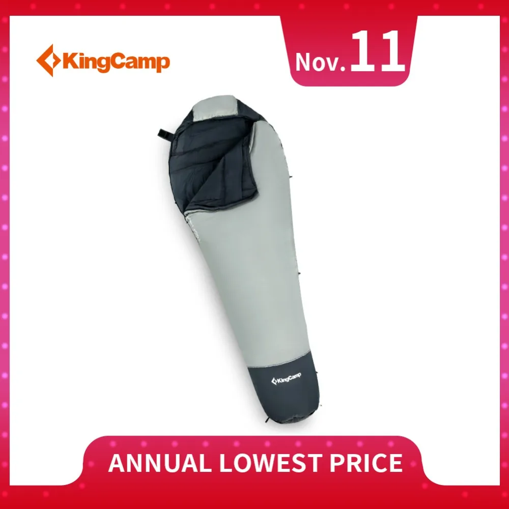 

KingCamp Mummy Sleeping Bag Lightweight Soft Warm Comfortable Cotton Adult Lazy Bag Thick Cold Winter for Camping Outdoor