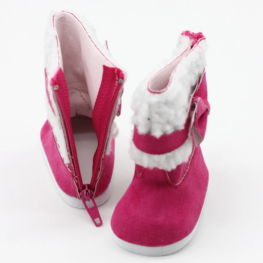 snow boots for American doll  (1)
