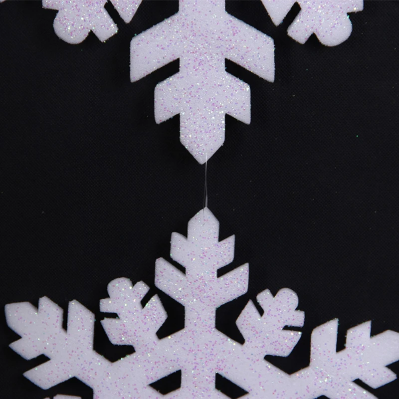 5 шт./лот, вечерние рождественские украшения в виде снежинок, снежинок, снежной елки, оформление окон и дверей для дома