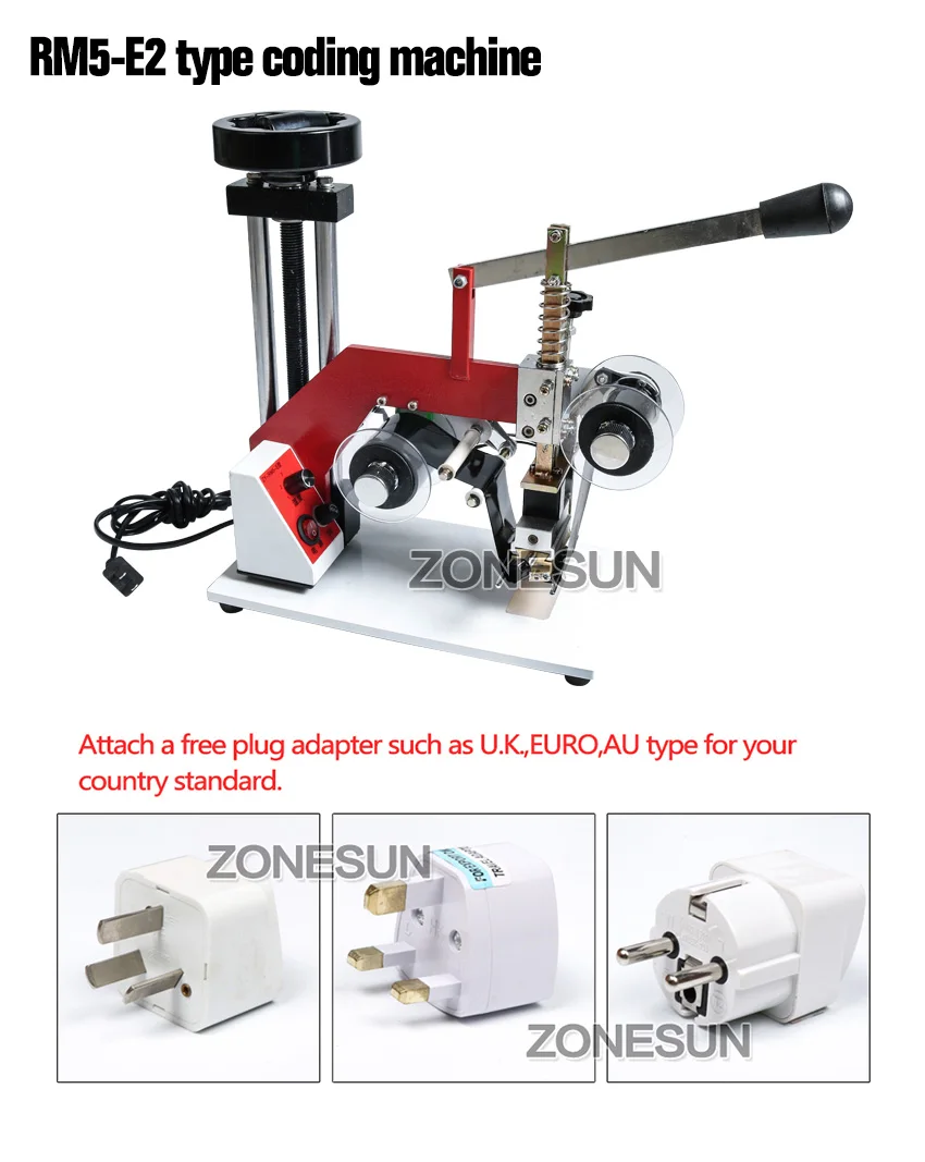 Máquina de impresión en caliente de cinta de color ZONESUN ZY-RM5-E