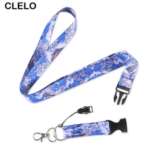 Fashion Painting Lanyard bts acessorios Bag Strap For Mini Handbag Wallet ID Badge Holders Neck Straps With Keyring