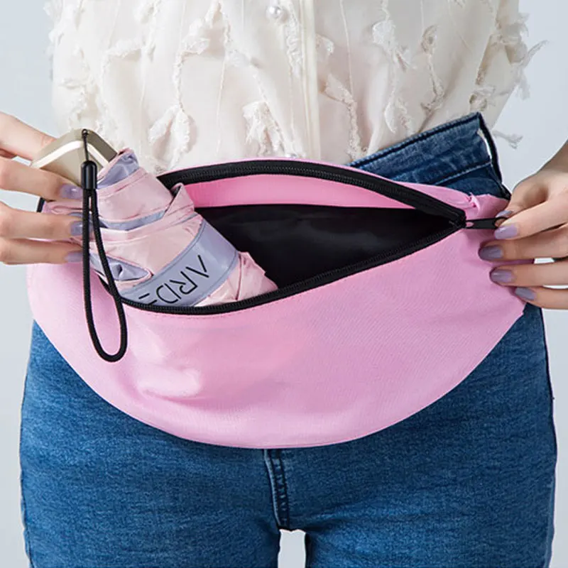 

2018 Fashion Waist Purse For Money Key Tissue Large Capacity Practical Waist Pack Bags for Men and Women With Belt