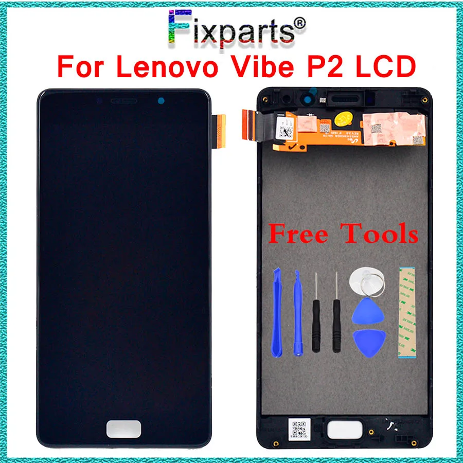 Pаспродажа Оригинальный новый для lenovo P2 P2c72 P2a42 дисплей сенсорный экран дигитайзер панель в сборе запасные части 5,5