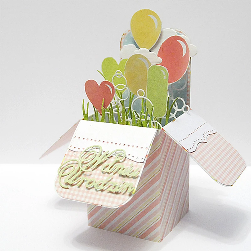 

Polish Birthday Letter Shape Metal Cutting dies Scrapbook Album Handcrafts Embossing DIY Paper card Making Models Stencils