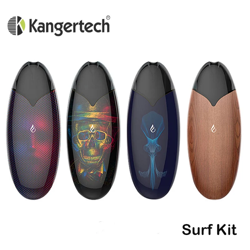 Оригинал Kangertech Surf Pod Starter Kit с 300 мАч для начинающих Pod батарея 1,2 мл картридж танк электронная сигарета Kanger испаритель