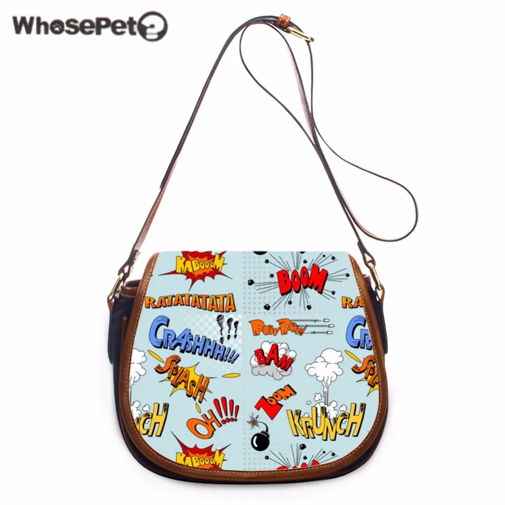 

WHOSEPET Comic Handbags Casual Portable Bags Casual Portable Bags Fresh Female Crossbody Shoulder Bags Mini Clutch Purse Bag New