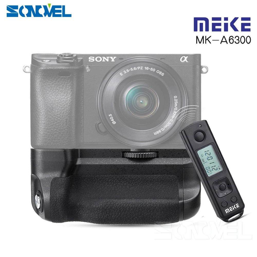 Meike MK A6300 pro держатель аккумулятора Встроенный 2 4G беспроводной пульт
