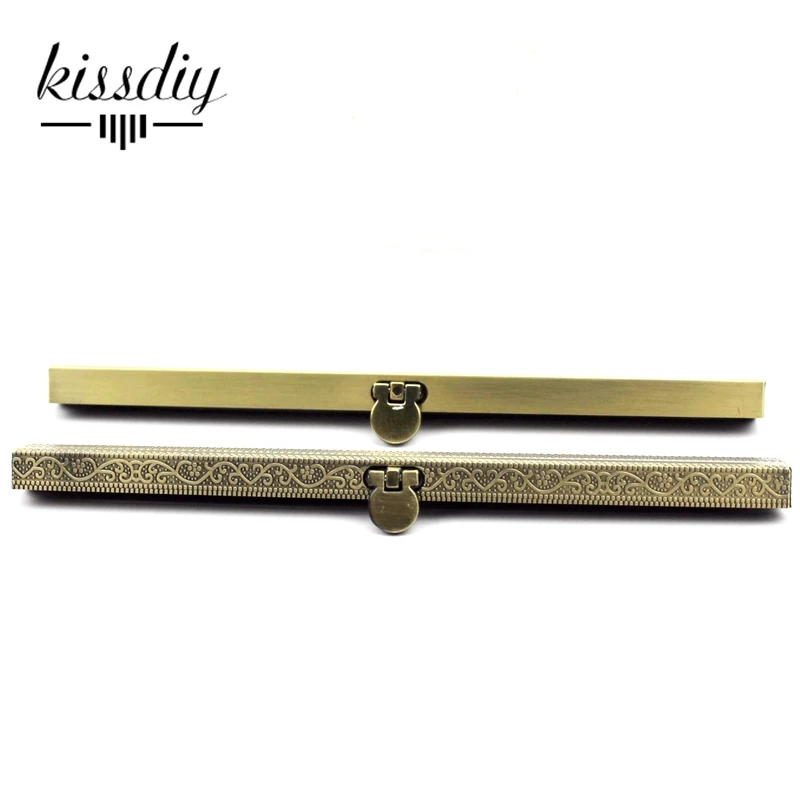 

30pcs 19cm Antique Bronze Metal Purse Frame smooth and Embossed long clasp for wallet Making DIY bags accessory KISSDIY