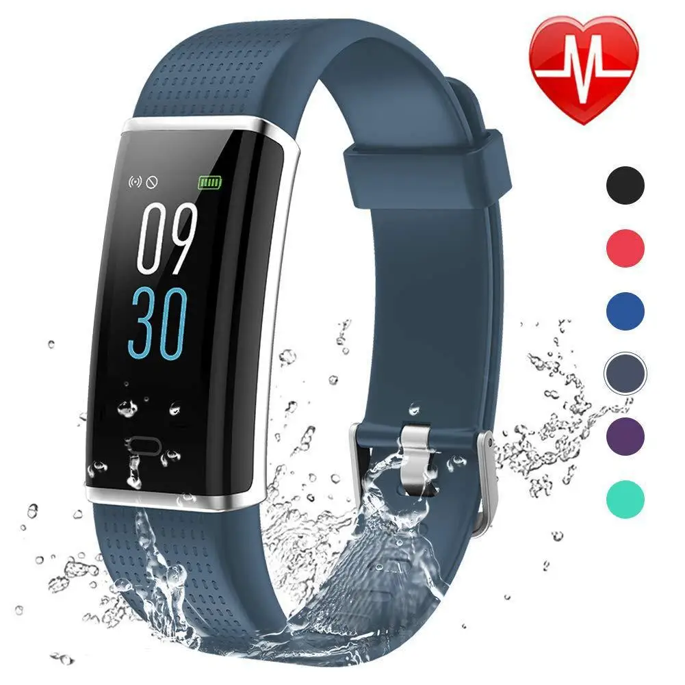 

Pop ID 130C Waterproof Smart Bracelet Sleep Heart Rate Monitor Sport Fitness Tracker