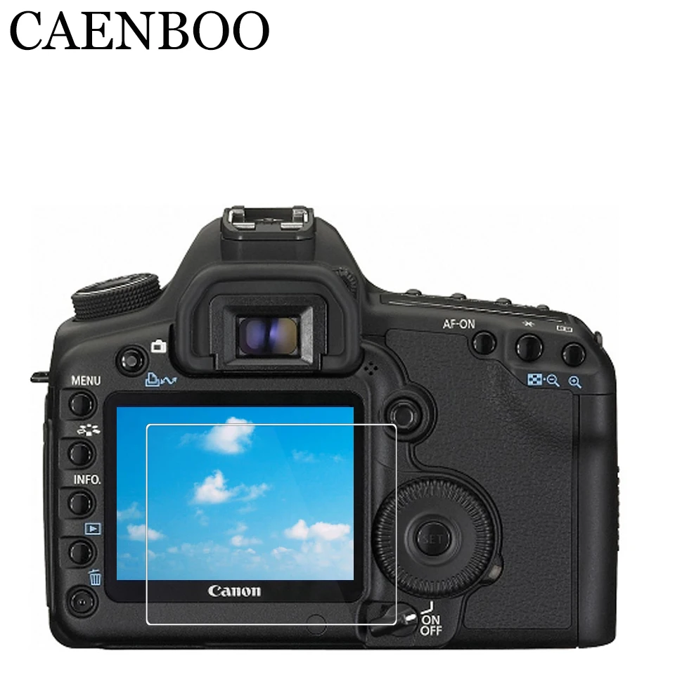 

CAENBOO Screen Protector HD LCD Guard For Canon EOS 5D Mark2 Mark II 5D2 Curved Edge Tempered Glass LCD Film DSLR Camera 1854