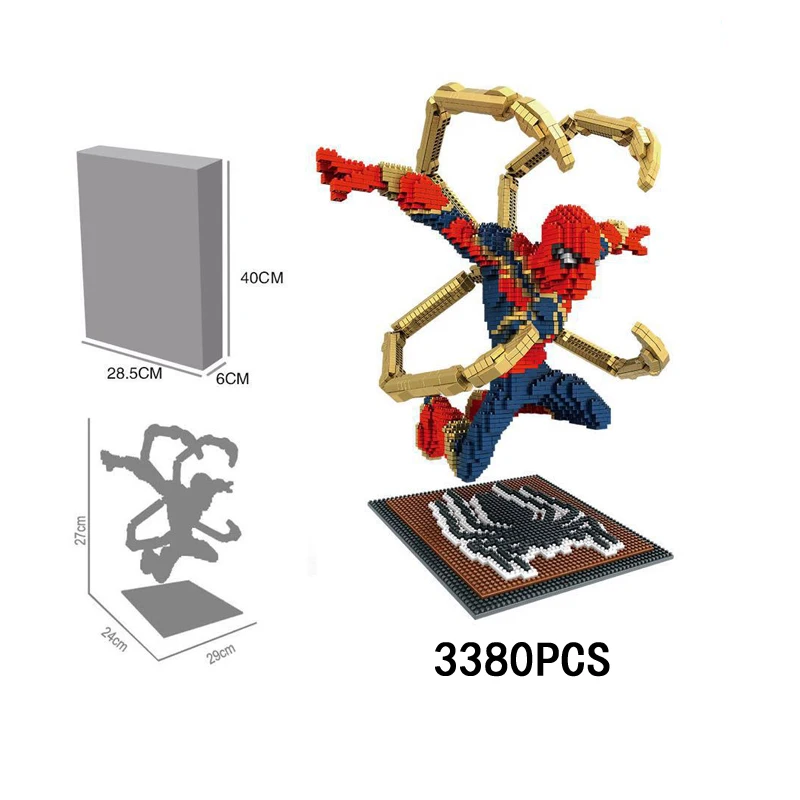 Hot movie avenger infinity war marvel super heroes micro diamond stacking block iron amazing spiderman nanoblock model brick toy Hot movie avenger infinity war marvel super heroes micro diamond stacking block iron amazing spiderman nanoblock model brick toy