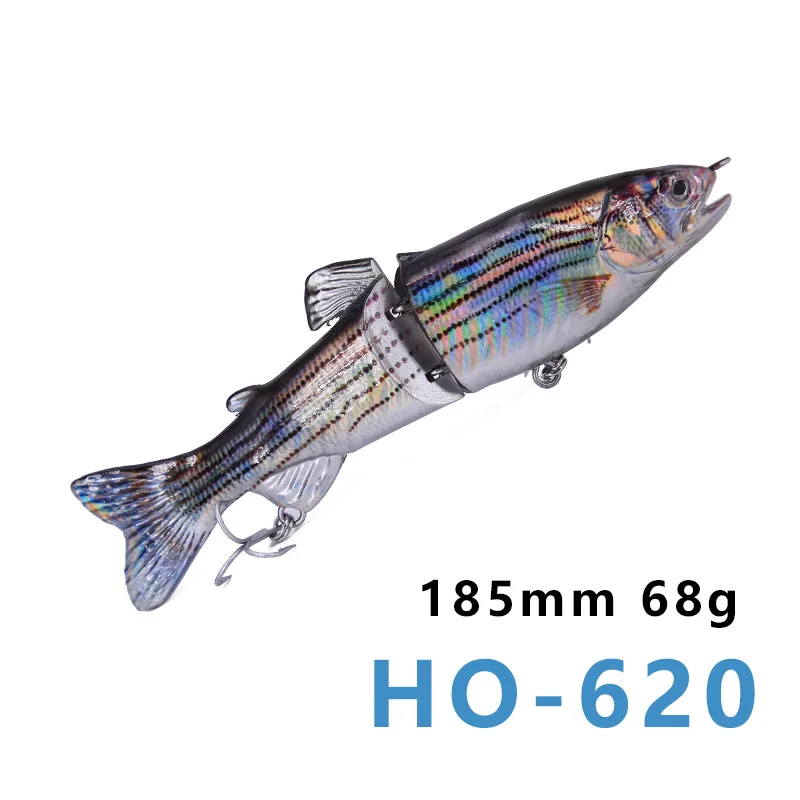 Hunthouse Лазерная соединенная приманка 185 мм 65 г воблеры 2 многосекционная жесткая приманка свимбейт бренд рыболовные приманки кренкбейт искусственная приманка - Цвет: HO-620