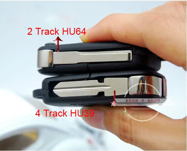 Benz Flip Remote Key Shell 3 Buttons HU64(11)
