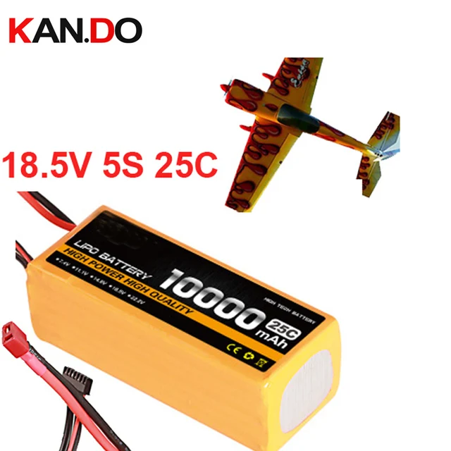$154.5  5s 25c 18.5v 10000mah airplane model battery 10000mah aeromodeling drone battery aircraft li-poly b