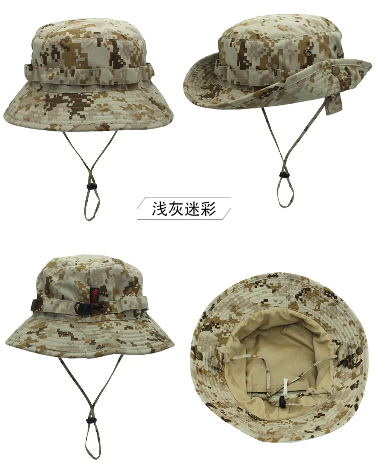 Chapéu camuflado uso externo masculino, chapéu tipo