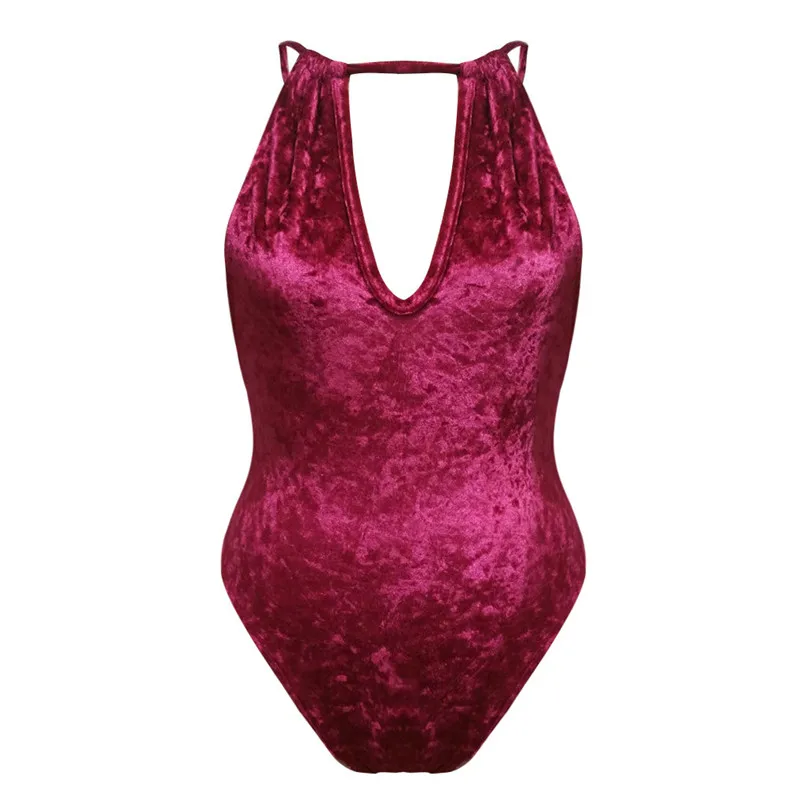  New Summer Women Sexy Velvet Camisole Solid Jumpsuit Backless Playsuit Bodysuits Lady Elegant Fashion  Playsuit Jumpsuit #4R07  (11)