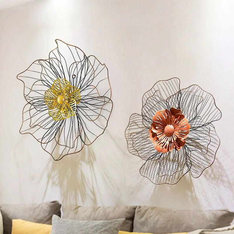 

Creative simulation plant wall Entrance wall decoration pendant wrought iron