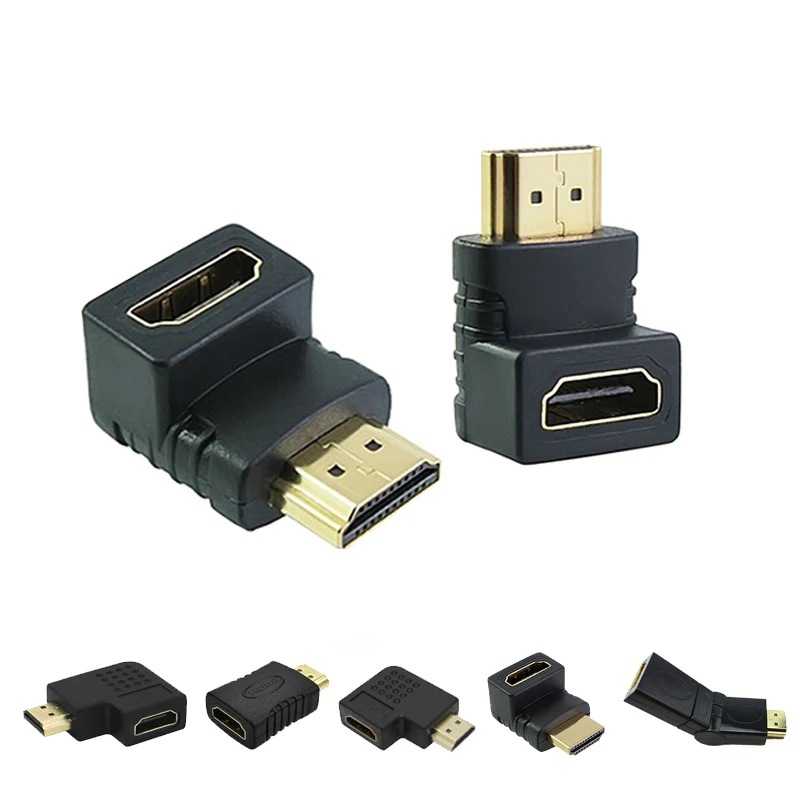 EtopLink HDMI Мужской к HDMI Женский Кабель адаптер, преобразователь, удлинитель вращающийся 90 270 360 градусов угол для 1080 P HDTV адаптер