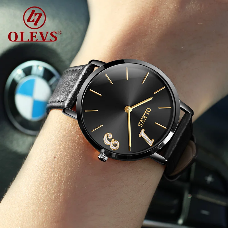 OLEVS мужские часы erkek kol saati relojes hombre 2018 Forever Love Пара для влюбленных Мужские Простые