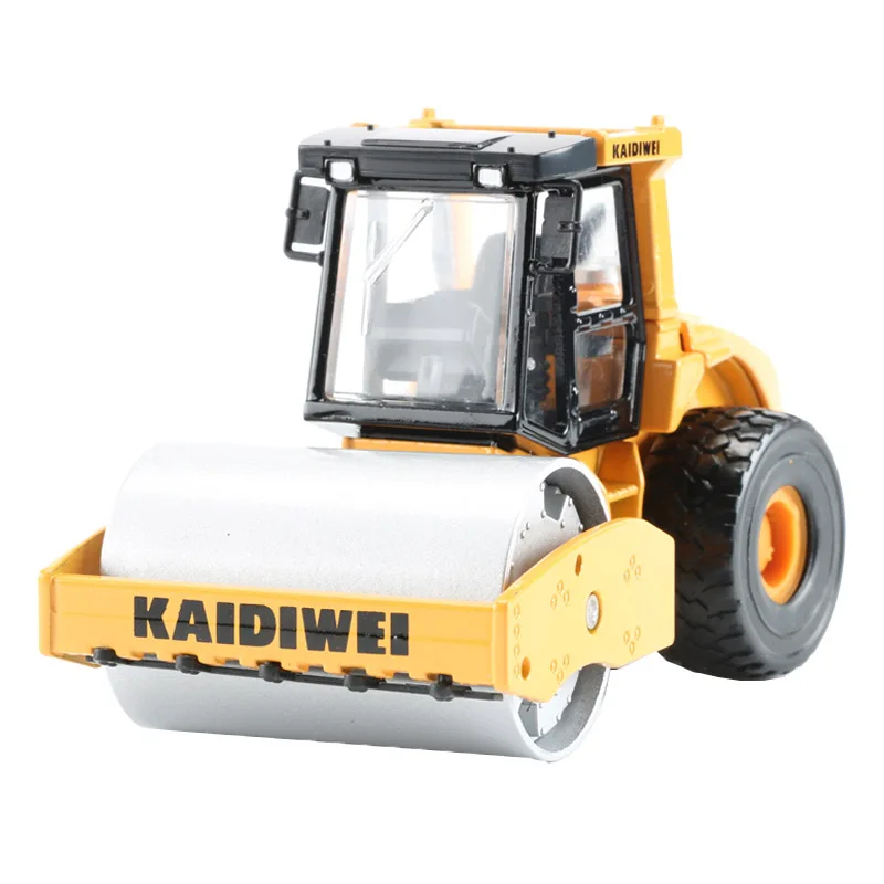 

KDW 13.5cm Road Roller Machines Trcuk Model Alloy Collectible Engineering Car Toys For Children