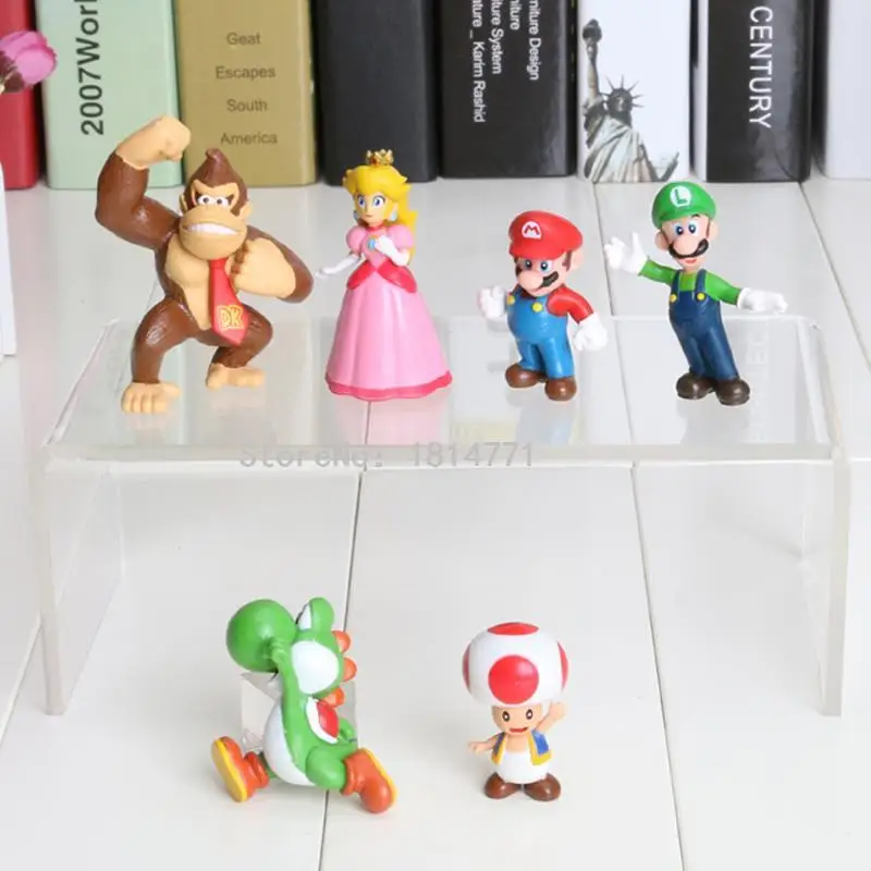 6 шт./компл. мини Super Mario Bros 1,5~ 2," фигурки Куклы Игрушки Подарки