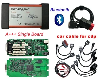 

100% NEW Multidiag pro+ with 8 pcs car cables Single Blue PCB nec relays Bluetooth&keygen for TCS pro plus auto diagnostic Tools