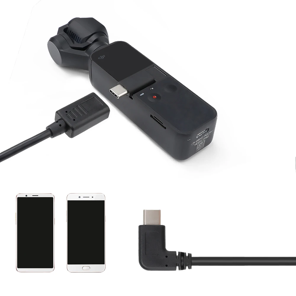 

Data Line for Osmo Pocket OTG Data Cable Extension Cable DJI OSMO Pocket Accessories Micro-USB Type-C Connector 30cm Wire