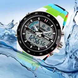 2017 г. Новые брендовые SKMEI Часы Для мужчин спортивные Relojes мужской часы погружения Плавание Мода цифровые часы Военная Униформа