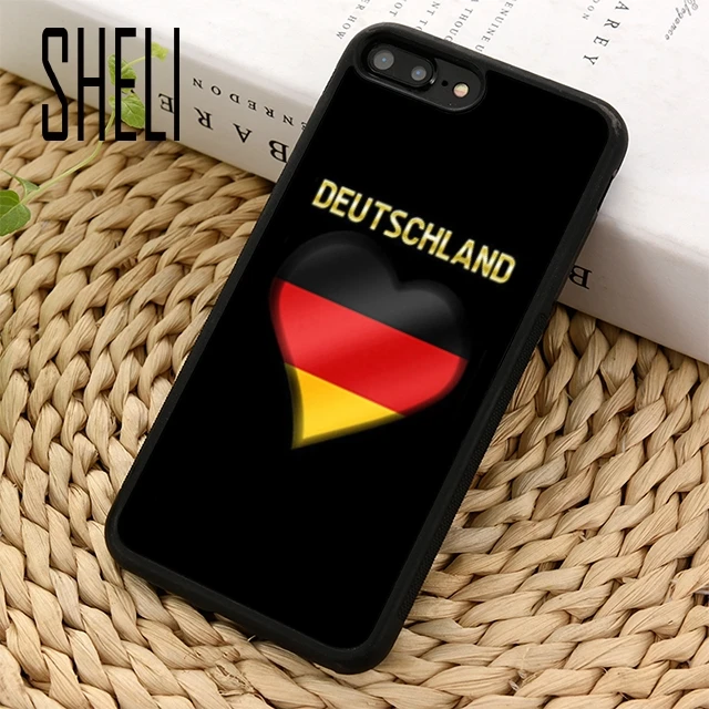 SHELI World Cup Deutschland чехол для телефона с немецким флагом iPhone 5 6s 7 8 plus 11 pro X XR XS Max Samsung S7